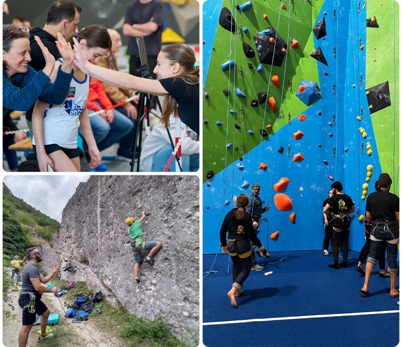 Allenamento e attività di arrampicata sportiva Arakni Climbing